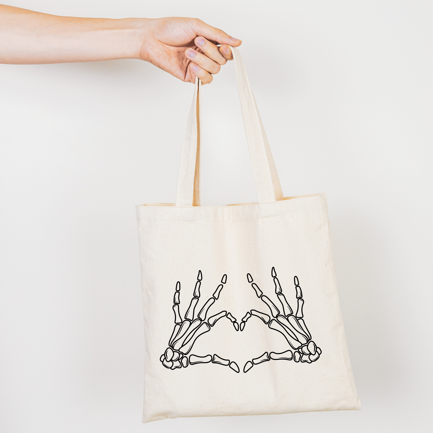 Skeleton Heart Hands - Tote