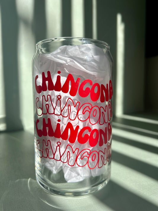 Chingona Retro - 16 oz Glass